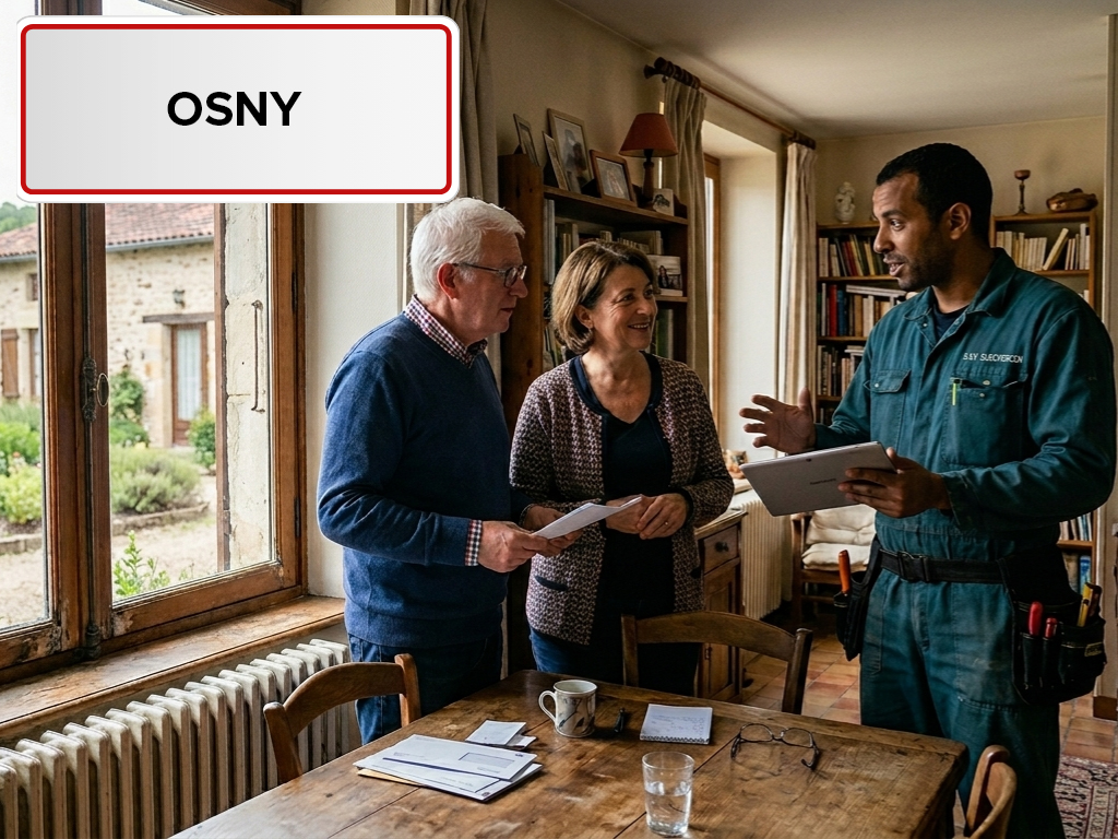 Installation de pompe à chaleur à Osny (95230) dans le Val-d'Oise